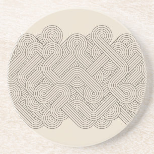 Abstracte grens zandsteen onderzetter