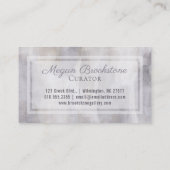 Abstracte Grijs & Tan Waterverf Visitekaartje (Achterkant)