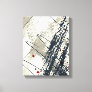 Abstracte grijze achtergrond, inkttextuur. 2 canvas afdruk