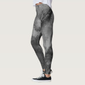 Abstracte grijze diffusie leggings (Links)