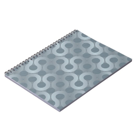 Abstracte grijze stroomachtergrond notitieboek (Linkerzijde)