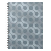 Abstracte grijze stroomachtergrond notitieboek (Voorkant)