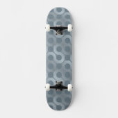 Abstracte grijze stroomachtergrond skateboard (Voorkant)