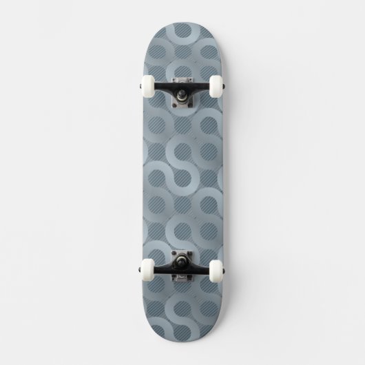 Abstracte grijze stroomachtergrond skateboard (Voorkant)