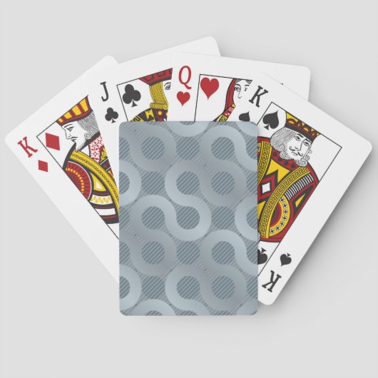 Abstracte grijze stroomachtergrond speelkaarten (Achterkant)