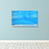 abstracte grijze verftextuur canvas afdruk (Insitu (Houten vloer))