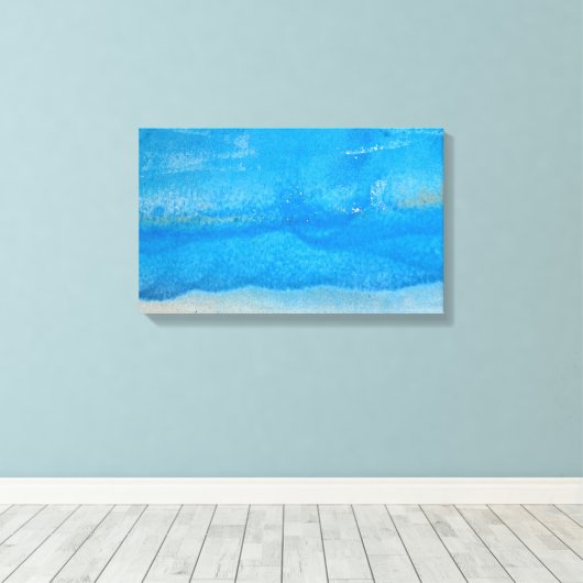 abstracte grijze verftextuur canvas afdruk (Insitu (Houten vloer))