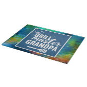 Abstracte grill Master Grandpa Glass Cutting Board Snijplank (Hoek)