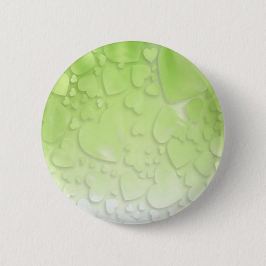 Abstracte groen en wit ronde button 5,7 cm (Voorkant)