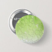 Abstracte groen en wit ronde button 5,7 cm (Voorkant /achterkant)