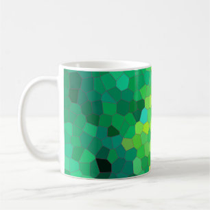 Abstracte groen reptielpatroon koffiemok