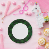 Abstracte groene achtergrond papieren bordje (Feest)