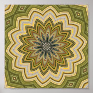 Abstracte groene affiche poster