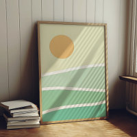 Abstracte groene bergen