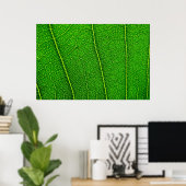Abstracte groene bladtextuur poster (Thuiskantoor)