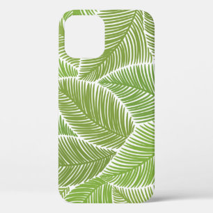 Abstracte groene bloemige, naadloze achtergrond. iPhone 12 hoesje