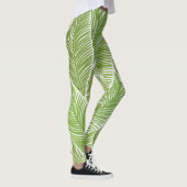 Abstracte groene bloemige, naadloze achtergrond. leggings (Rechts)