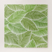 Abstracte groene bloemige, naadloze achtergrond. legpuzzel (Horizontaal)