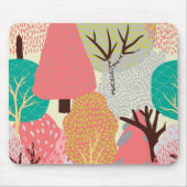 Abstracte  groene bomen muismat (Voorkant)