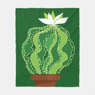 Abstracte groene cactus naadloos patroon fleece deken