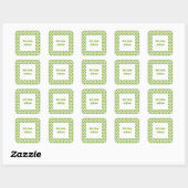 Abstracte groene cirkel boek label / cadeau Label (Vel)