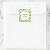 Abstracte groene cirkel boek label / cadeau Label (Tas)