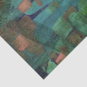 Abstracte groene Floral Natuur Lovers Forrest Tissuepapier (Detail)