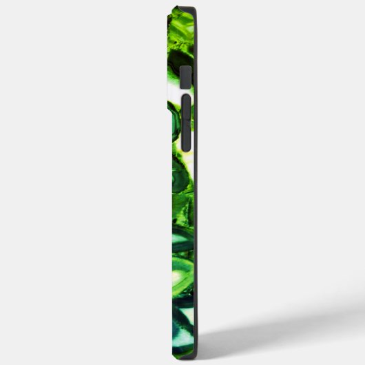 Abstracte groene geode, groene gemstone Case-Mate iPhone case (Achterkant / Links)