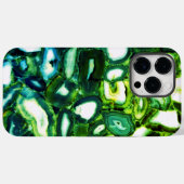 Abstracte groene geode, groene gemstone Case-Mate iPhone case (Achterkant (horizontaal))