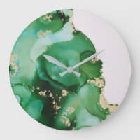 Abstracte groene inkt vloeibare kunst