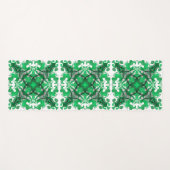 Abstracte groene mandala psychedelische vlinderdra yogamat (Voorkant (horizontaal))