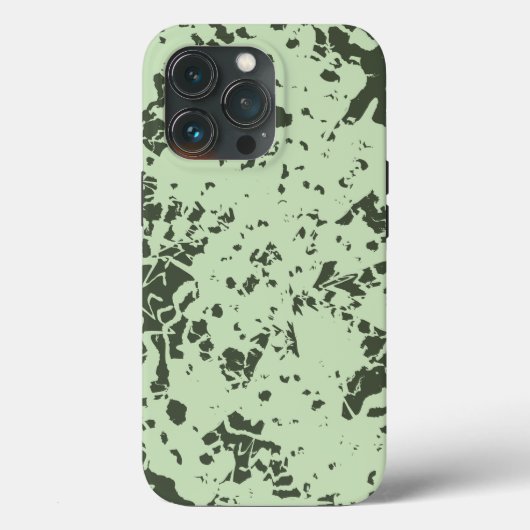 Abstracte Groene Marmer met Splashes van Verf Case-Mate iPhone Case (Achterkant)