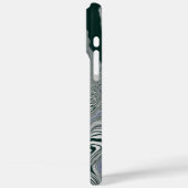 Abstracte Groene Marmeren Wervelkunst iPhone Case (Achterkant / Links)