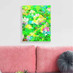 Abstracte groene Natuur kunst Canvas Afdruk