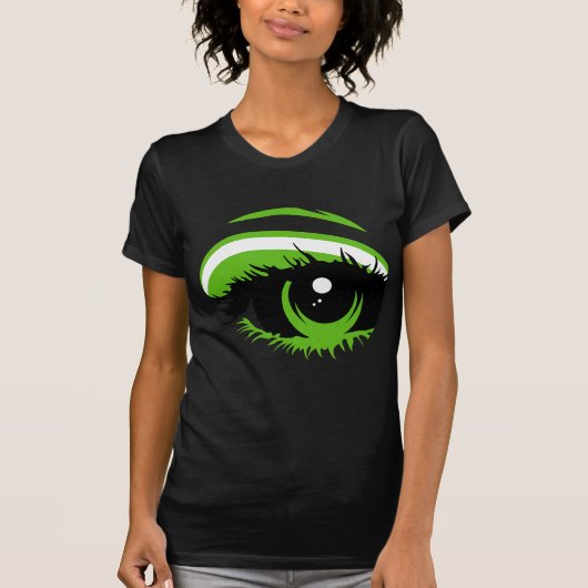 Abstracte groene ogen T-Shirt (Voorkant)