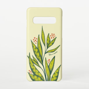 Abstracte groene Plant Natuur Lover Spring Name Samsung Galaxy S10 Hoesje