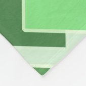 Abstracte groene tinten - vierkant patroon fleece deken (Hoek)