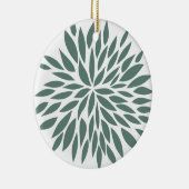 Abstracte groene ventilator keramisch ornament (Rechts)