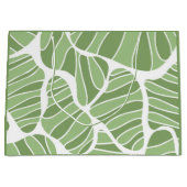 Abstracte groene vorm Gift Bag Groot Cadeauzakje (Voorkant)