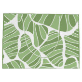 Abstracte groene vorm Gift Bag Groot Cadeauzakje (Achterkant)