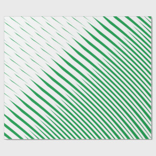 Abstracte Groene Witte Tropische Bladpatronen Kuns Cadeaupapier