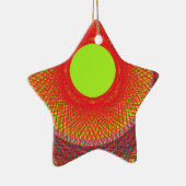 abstracte groene zon keramisch ornament (Rechts)