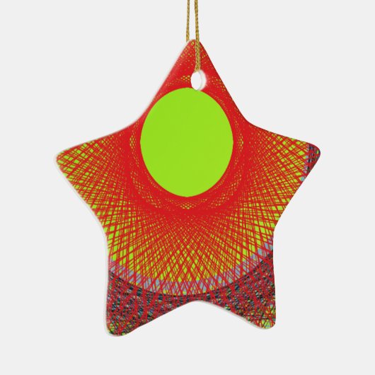 abstracte groene zon keramisch ornament (Rechts)