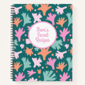 Abstracte groenten Naam Recept Notitieboek (Voorkant)