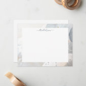 Abstracte Grond van de Zware Waterverf Gepersonali Notitiekaartje (Voorkant / Achterkant in situ)