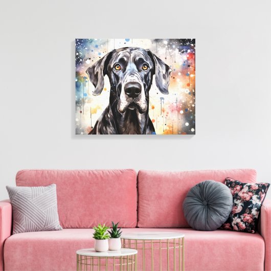 "Abstracte Grote Deen" Canvas Afdruk (Insitu (Woonkamer))