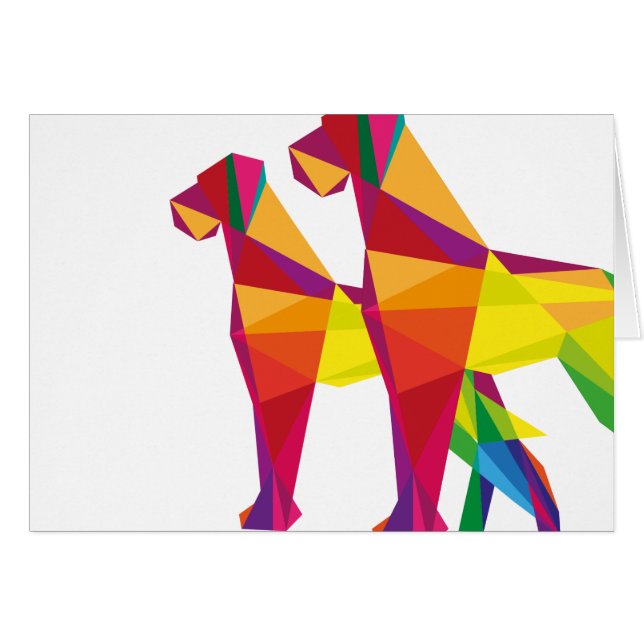 Abstracte grote hond (Voorkant Horizontaal)