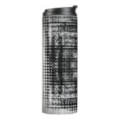 abstracte grunge background patternabstract, gerij thermosbeker (Gedraaid links)