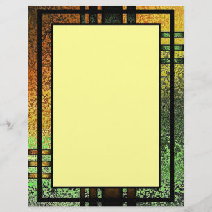 Abstracte Grunge Framed Letterhead