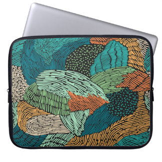 Abstracte Grunge: naadloos patroonontwerp. Laptop Sleeve